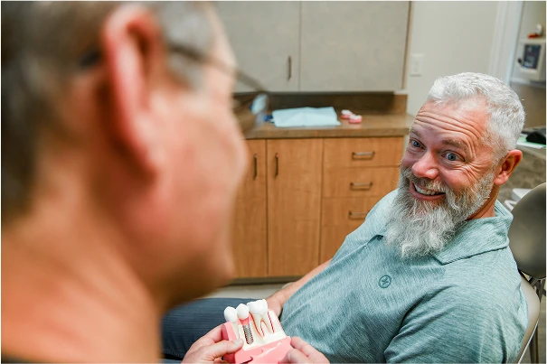 Dr. Johnson Speaking with a patient